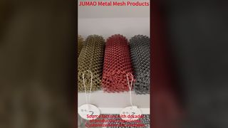 Fasad Mesh Arsitektur Tirai Mesh Logam Cascade untuk Bangunan Komersial