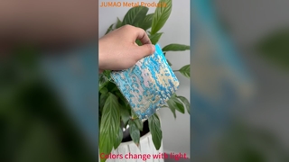 Layar Jendela Logam Berwarna-warni Dekoratif Wire Mesh Warna Gradien Warna Pudar