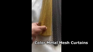 Produk Tirai Metal Mesh Berbagai Warna
