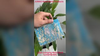 Jaring Logam Berubah Warna Jaring Logam Dalam Ruangan Dekoratif Kaca Laminasi