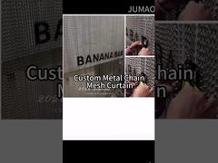 Tirai rantai aluminium kait ganda berpola khusus