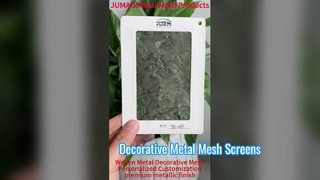 Woven Metal Mesh Dekoratif Wire Mesh Partisi ruangan Layar jendela Layar serangga