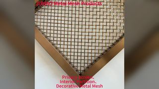 Kabinet Pintu Jaring Logam Dekoratif Sisipan Jaring Layar Pembatas Ruangan Interior