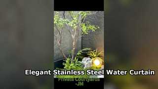 Tirai Air Stainless Steel Mewah untuk Lanskap Modern