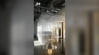 Tirai Jaring Arsitektur Modern Tirai Kumparan Aluminium