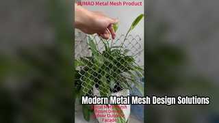 Layar Fasad Dekoratif Mesh Logam Spiral