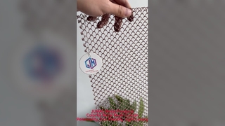 Tirai Logam Warna-warni Tirai Jaring Logam Tirai Logam Dekoratif Dipersonalisasi, kemewahan ringan pri