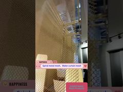 Layar Air Dekoratif Tirai Jaring Logam Lanskap Tirai Air Logam
