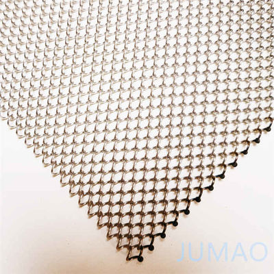 ODM Coil Arsitektur Mesh Curtain Metal Panel Untuk Hotel Space Divider