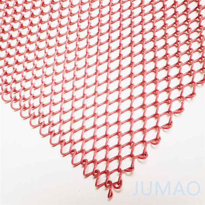 Dekorasi Interior Arsitektur Metal Mesh Curtain Screen OEM