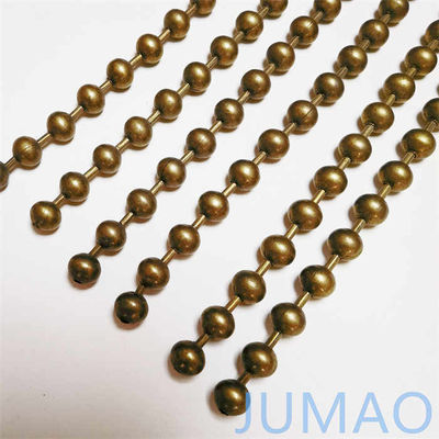 10mm Steel Metal Bead Ball Curtains Perhiasan Perhiasan Perunggu dengan Manik Emas