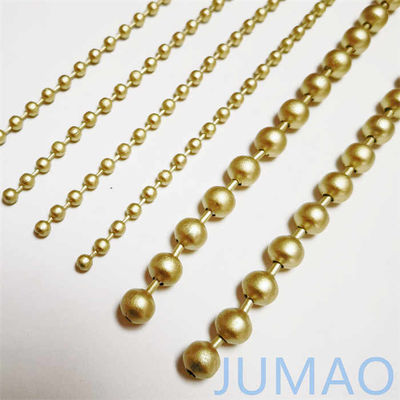 Rantai Tirai Bola Manik-manik Metal Dekoratif 3mm-12mm