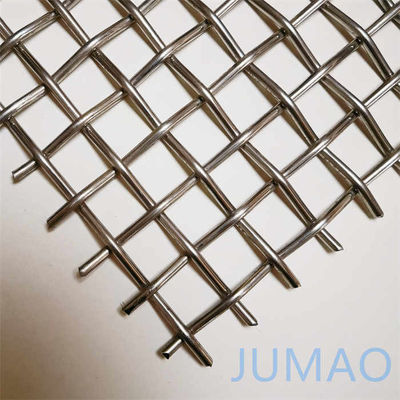 SUS304 Dekoratif Arsitektur Steel Mesh Metal Screen Untuk Luar