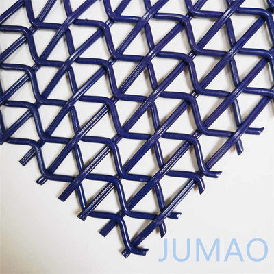 Cat Ungu Arsitektur Mesh Dekoratif Metal Screen ODM