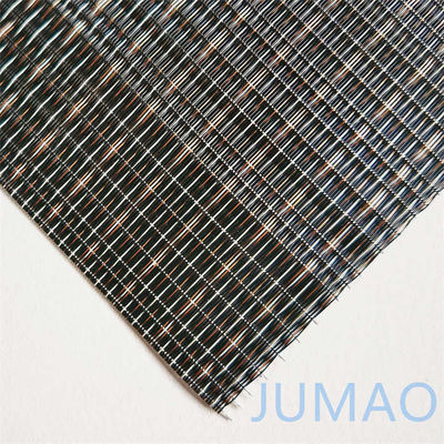 Dekorasi eksterior Mesh Laminated Glass Wired Panel Wall Cladding