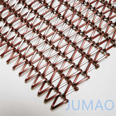 OEM Dekoratif Wire Mesh Mesh Room Divider Untuk Fasad