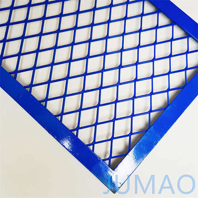 Cabinet Wire Mesh Dekoratif Berluas Biru Masuk Luar