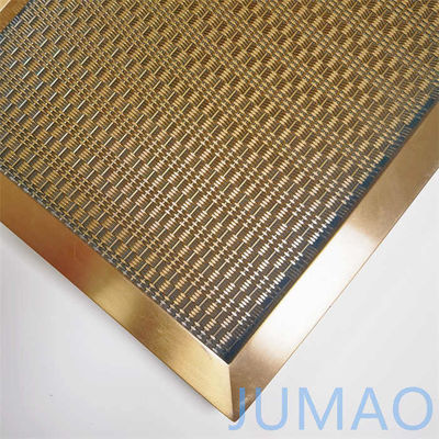Panel Wire Mesh Dekoratif Galvanized Interior untuk Pembagian Ruang