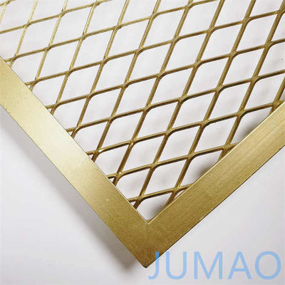 Champagne Emas Arsitektur Diekspansi Metal Tembaga Mesh