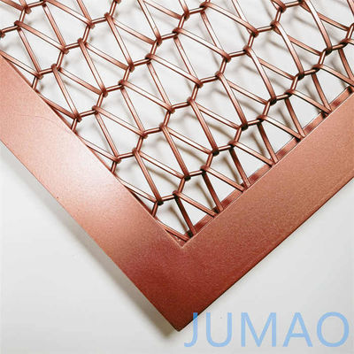 1x3 Tembaga Metal Mesh Pembagi Tembok Partisi Cutomated
