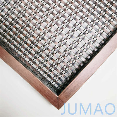 Tembaga Antik Wire Mesh Crimped Divider Ruang Metal Screen Kantor Rumah