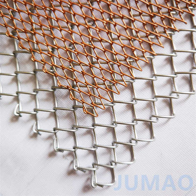 Baja 6mm-20mm Lubang Metal Mesh Tirai Untuk Dekorasi Serbaguna