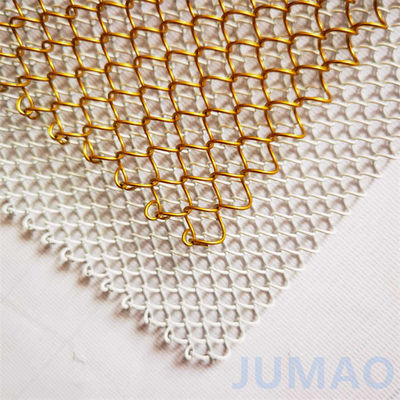 Tirai Rantai Logam Emas Mewah Dengan Lubang Berlian