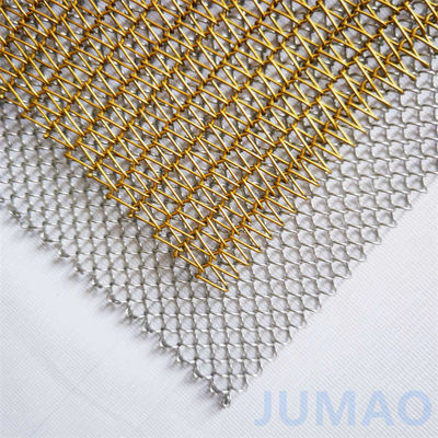 Sprial Teknologi Metal Mesh Tirai Untuk Dekorasi Rumah Pilihan warna