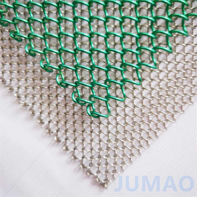 2.0mm Tekstur Tirai Mesh Logam yang Terjalin Tanpa Sambutan Untuk Dekorasi Elegan