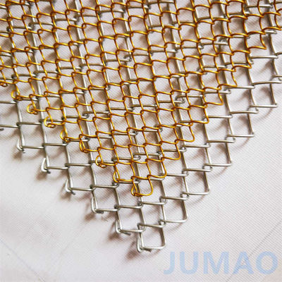 Tirai Mesh Metal Berwarna-warni Dengan Teknologi Sprial