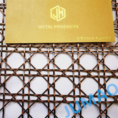 Antique Metal Dekoratif Arsitektur Wire Net Round Hole Diamond Pembukaan 60%