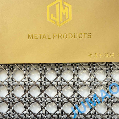 7x7 Dekoratif stainless steel Wire Mesh Area terbuka 2% hingga 90%