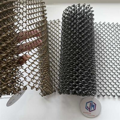 ODM Coil Arsitektur Mesh Curtain Metal Panel Untuk Hotel Space Divider