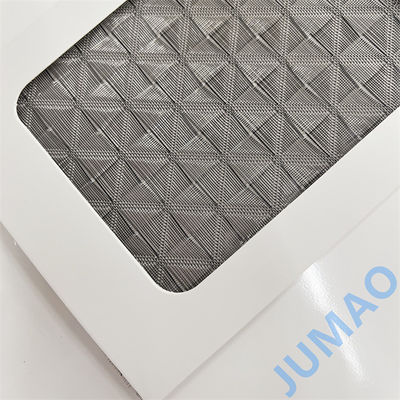 Pintu Kontemporer Metal Mesh Artwork Dengan 20% Transmisi Cahaya