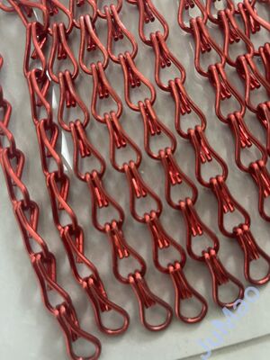 Tirai Jaring Aluminium Ringan Melengkung Bergelombang