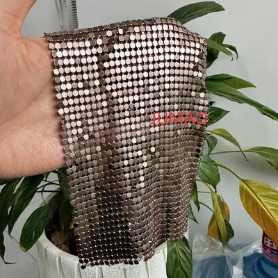 Tirai Jaring Logam Dekoratif Tirai Payet Logam Layar partisi dalam ruangan