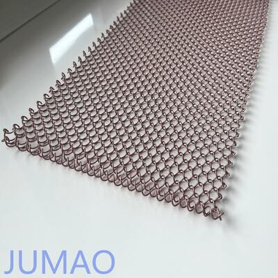 Langit-langit dipasang mesh tirai stainless ideal untuk latar belakang dan lingkungan komersial