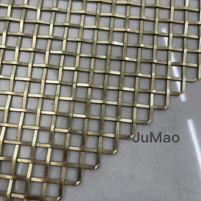 Metal Arsitektur Mesh yang dirancang untuk di bangunan fasad payung matahari balustrade dan interior partisi dekoratif