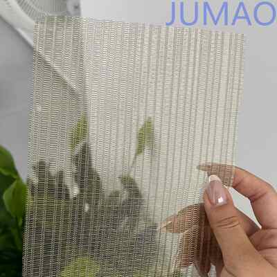 Furnitur Dekoratif Mesh Laminasi Panel Kaca Membawa Kehangatan Panas Ke Interior