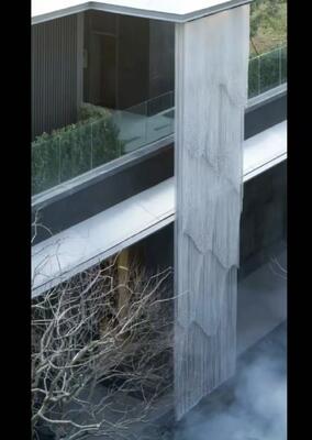 Custom Size Stainless Steel 304 Water Mesh Curtain dengan Aliran Air Seragam untuk High-End Landscapes