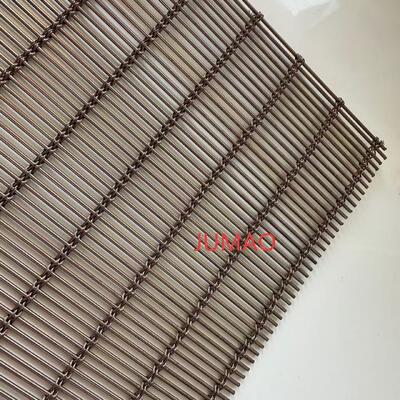 Dekoratif Tenun Logam Mesh Arsitektur Mesh Stainless Steel Dibuat Sesuai Pesanan