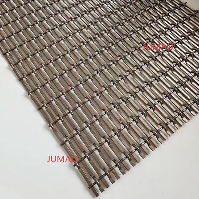 Dekorasi Langit-langit Partisi Wire Mesh Anyaman Mesh Arsitektur Mesh Logam Berkerut