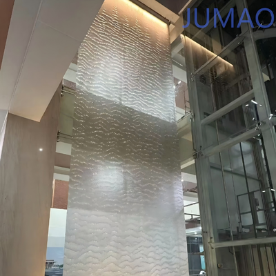 Sistem Tirai Air Terjun Logam Dengan Pompa Untuk Dekorasi Lanskap Dalam Ruangan