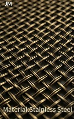 Mesh Arsitektur dengan pemasangan mekanik untuk instalasi yang aman dan ukuran lubang 10mm dalam lebar 6000mm